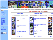 Tablet Screenshot of homeruncards.com